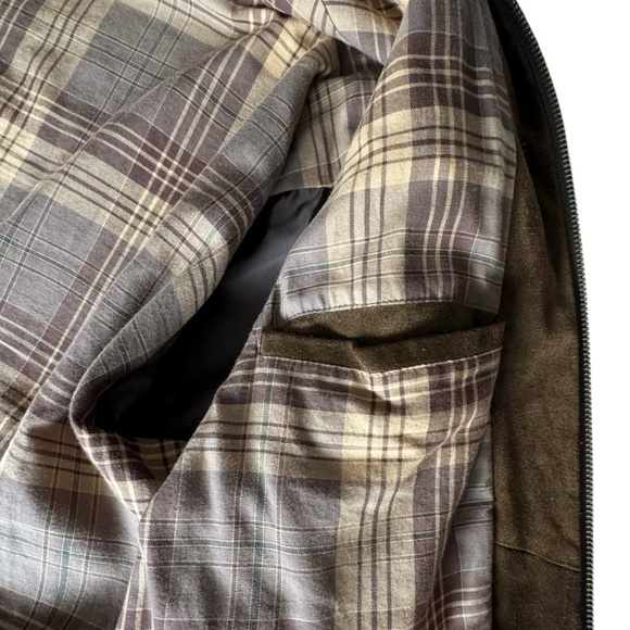 Polo Ralph Lauren Vintage Suede Cotton Lined Leather Jacket | XL - Picture 10 of 16